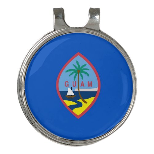Golf Hat clip and Ball Marker Flag of Guam