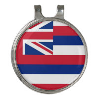 Golf Hat clip and Ball Marker Flag of Hawaii