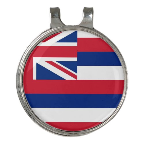 Golf Hat clip and Ball Marker Flag of Hawaii