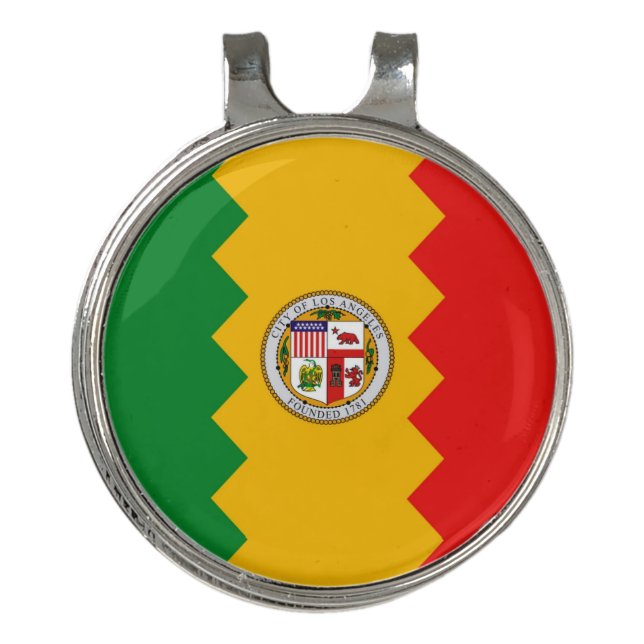 Golf Hat clip and Ball Marker Flag of Los Angeles (Front)
