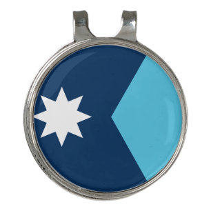 Golf Hat clip and Ball Marker Flag of Minnesota