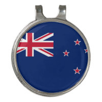 Golf Hat clip and Ball Marker Flag of New Zealand