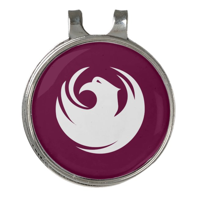 Golf Hat clip and Ball Marker Flag of Phoenix City (Front)