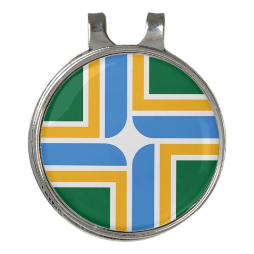 Golf Hat clip and Ball Marker Flag of Portland