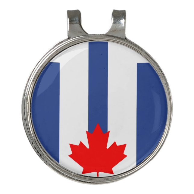 Golf Hat clip and Ball Marker Flag of Toronto (Front)