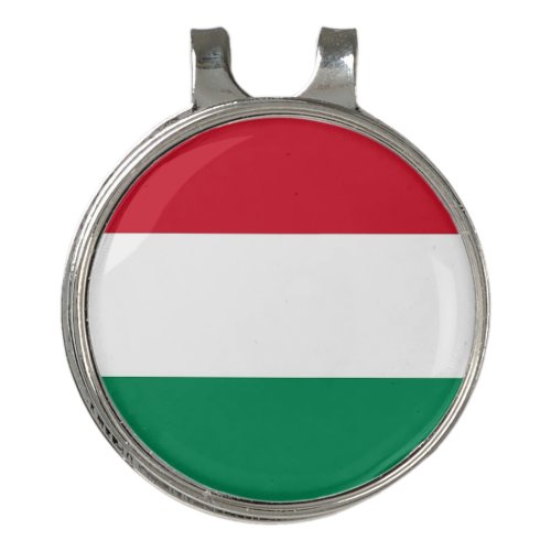 Golf Hat clip and Ball Marker Hungary Flag