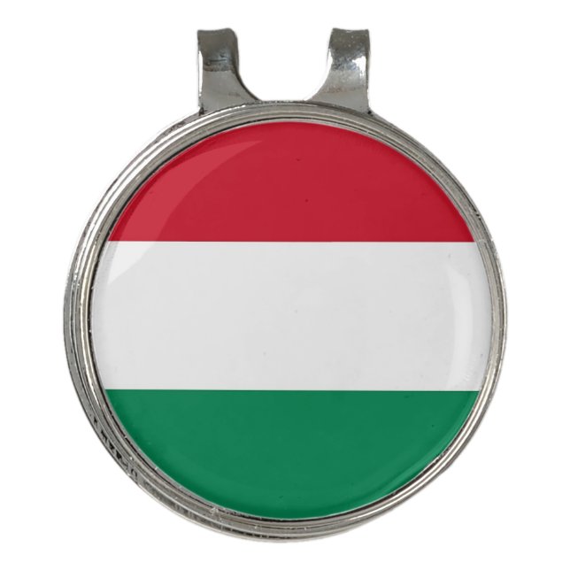 Golf Hat clip and Ball Marker Hungary Flag (Front)