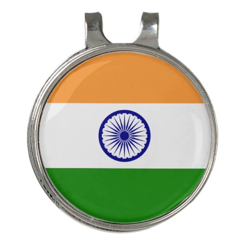 Golf Hat clip and Ball Marker India Flag