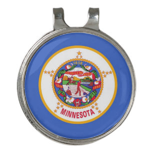 Golf Hat clip and Ball Marker Minnesota Flag
