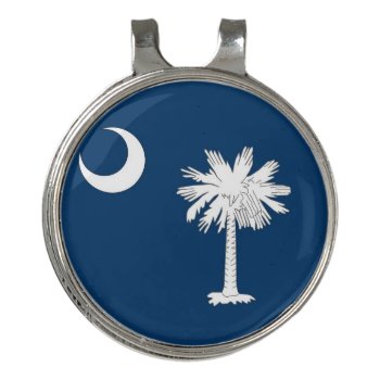 Golf Hat Clip And Ball Marker South Carolina Flag by AllFlags at Zazzle