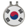 Golf Hat clip and Ball Marker South Korea Flag