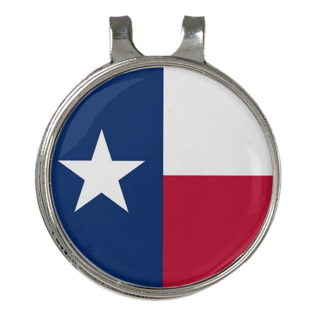 Golf Hat clip and Ball Marker Texas Flag (Front)