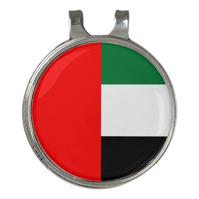 Golf Hat clip and Ball Marker UAE flag (Front)