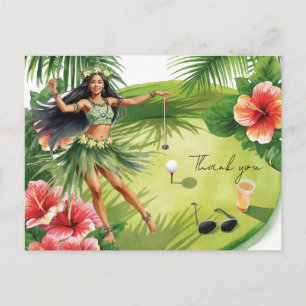 Golf Hawaii themed for Hawaiian Birthday Party  Postcard