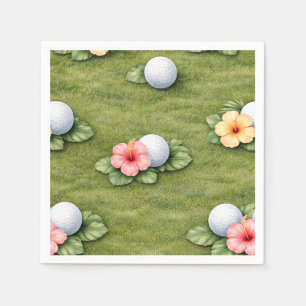 Golf Hawaii themed for Hawaiian Golfer Party Napkins
