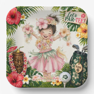 Golf Hawaii themed for Hawaiian Golfer Party Paper Plates