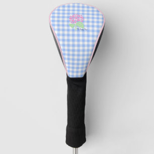 Golf Head Cover blue gingham