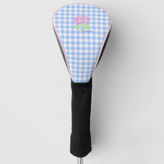 Golf Head Cover blue gingham