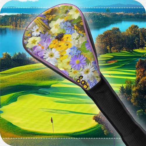 GOLF HEAD COVER _ Flower Garden Floral Design