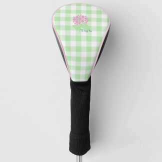 Golf Head Cover green gingham