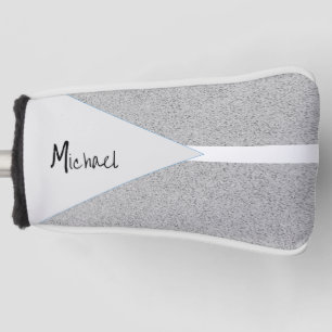 Golf Head Cover Grey White