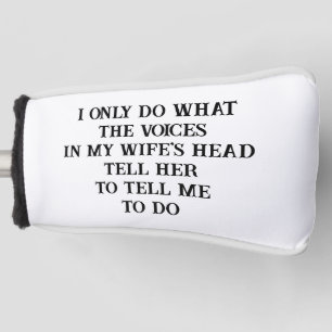 Golf Head Cover Husband Wife's Joke