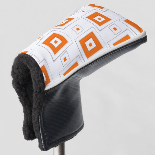 Golf Head Cover Orange & White Square