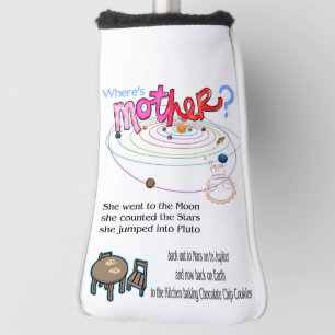 Golf Head Cover Where's Mother?