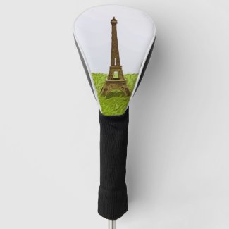 Golf head cover with Eiffel tower Paris France