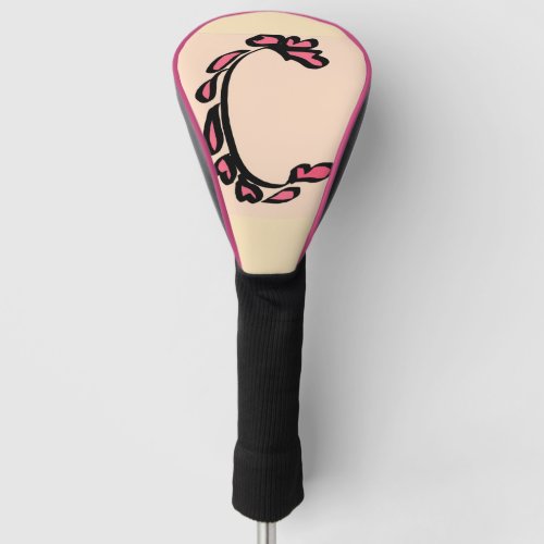 Golf Head Cover with Initial C
