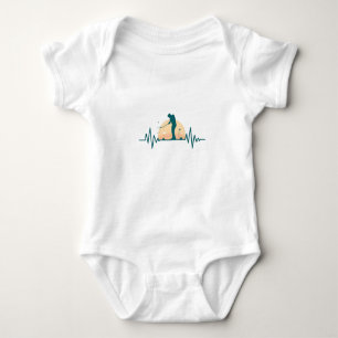 Golf Hearbeat Baby Bodysuit