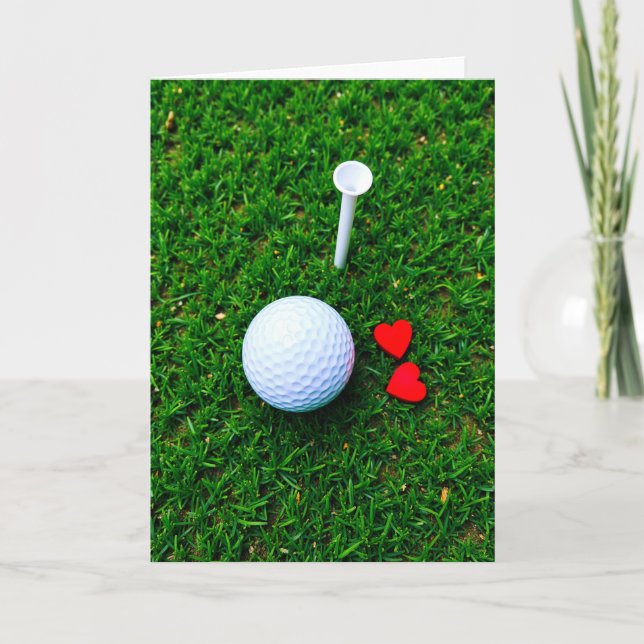 Golf Hearts Sweetest Card (Front)