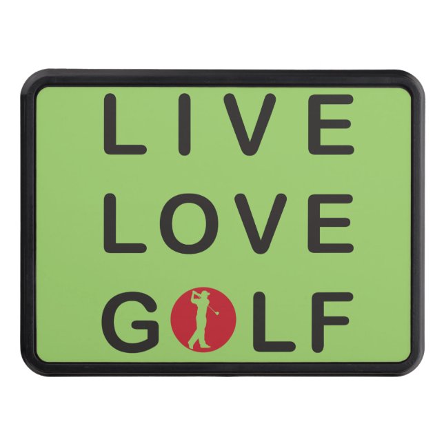 Golf hitch cover. trailer hitch cover (Front)