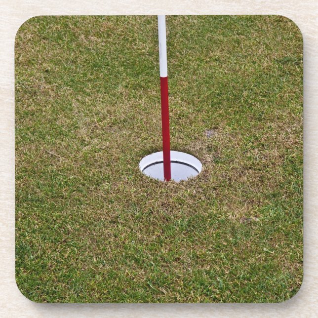 Golf hole beverage coaster (Front)