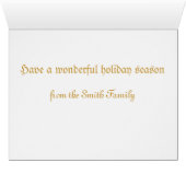 Golf hole image Christmas card.. (Inside Horizontal (Bottom))