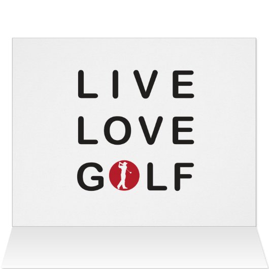 Golf hole image Christmas card.. (Inside Horizontal (Top))