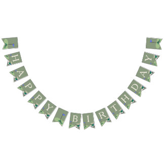 Golf Hole in ONE 1st Birthday Banner Pennants