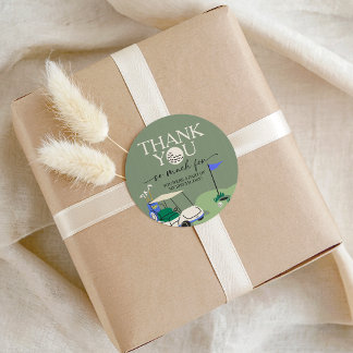 Golf Hole in ONE Birthday Favor Thank You Tag