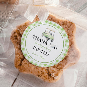 Golf Hole in One Birthday Party Classic Round Sticker