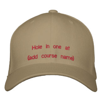 Golf Hole in One Cap