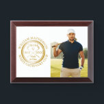 Golf Hole in One Classic Gold Personalized Photo Award Plaque<br><div class="desc">Personalize the golfer's photo,  name,  location hole number and date to create a great keepsake to celebrate that fantastic hole in one golf award. Designed by Thisisnotme©</div>