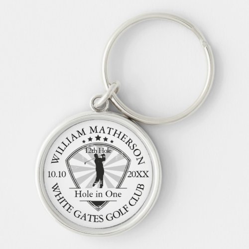 Golf Hole in One Classic Personalized Keychain