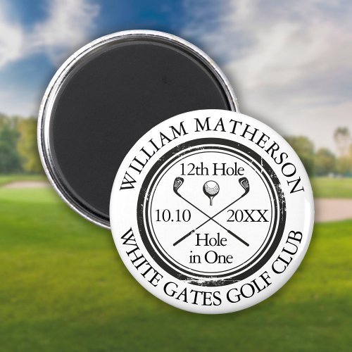 Golf Hole in One Classic Personalized Magnet