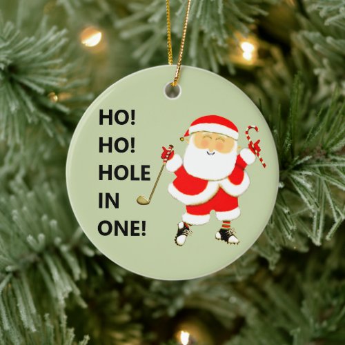 Golf Hole_in_one Collectible Ceramic Ornament