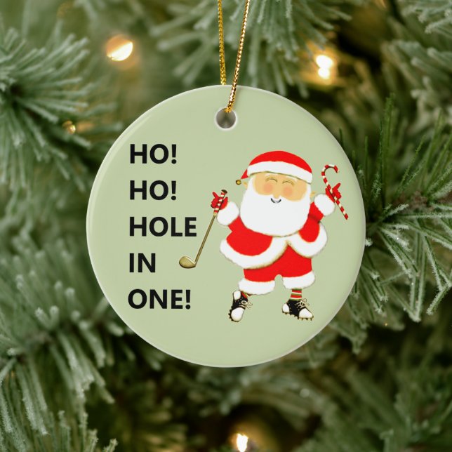 Golf Hole-in-one Collectible Ceramic Ornament (Tree)
