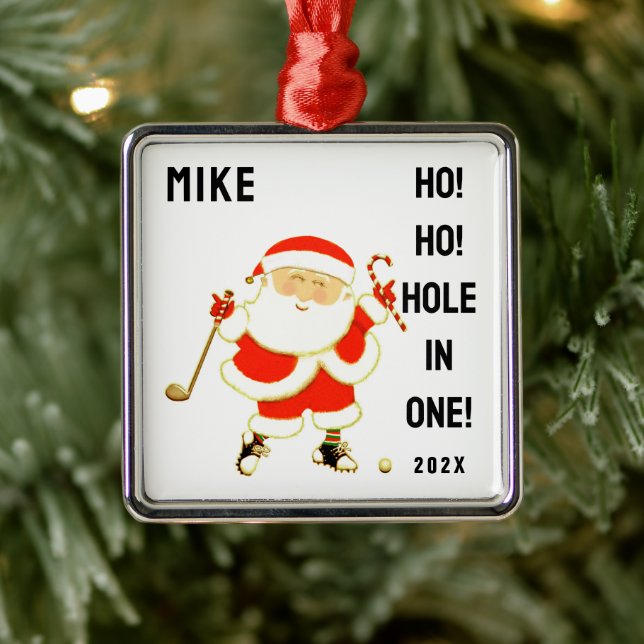 Golf Hole-in-one Collectible Metal Ornament (Tree)
