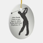 Golf Hole-in-one Commemoration Customizable Ceramic Ornament at Zazzle