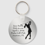 Golf Hole-in-one Commemoration, Customizable Keychain at Zazzle