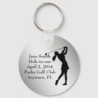 Golf Hole-in-one Commemoration, Customizable Keychain