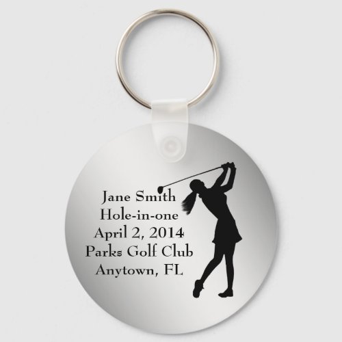 Golf Hole_in_one Commemoration Customizable Keychain